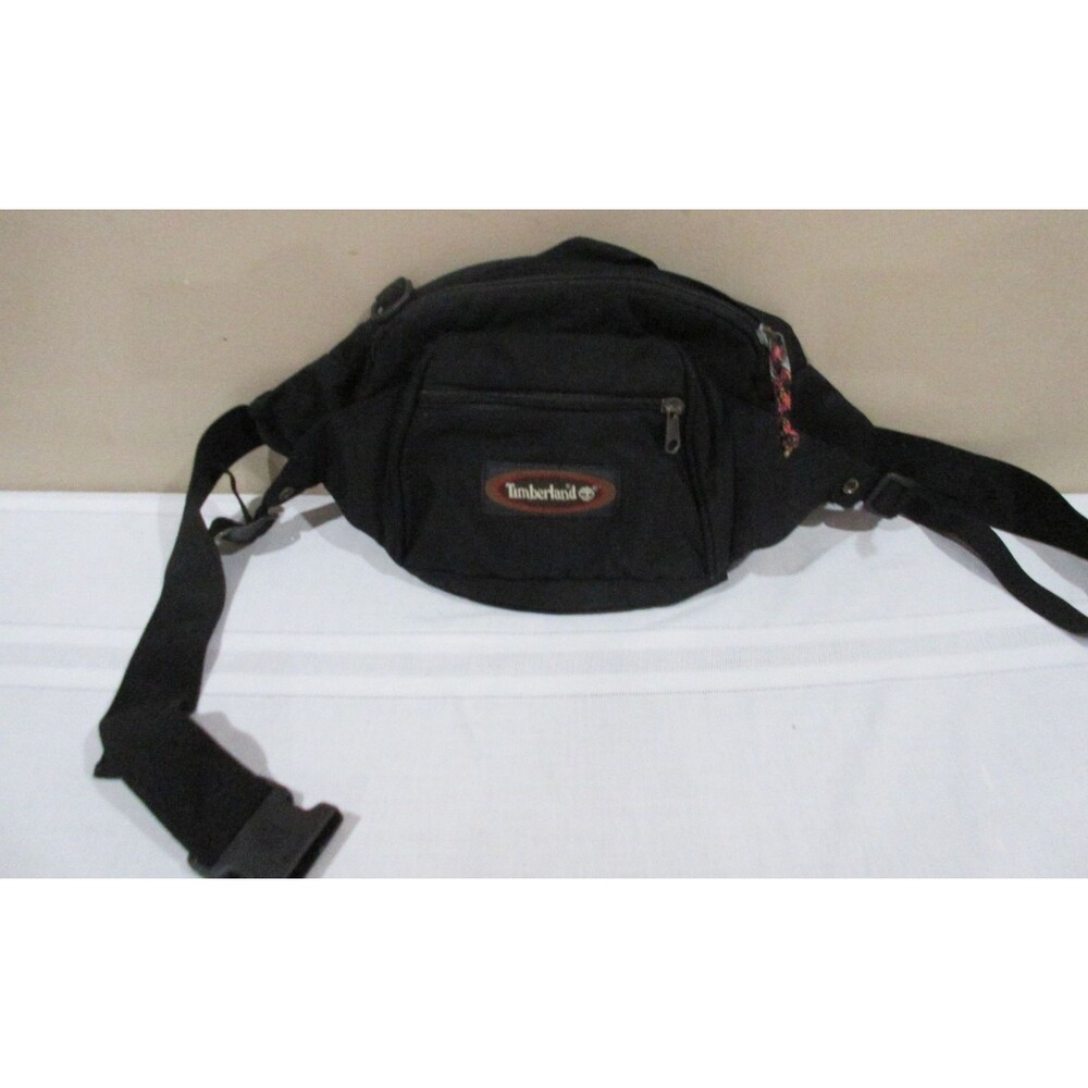 Timberland Canvas LG Fanny Pack Black 16x9"